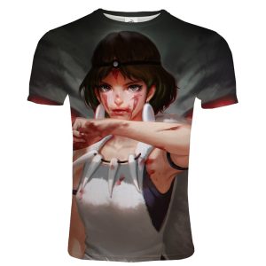 T-Shirt 3D Princesse Mononoke