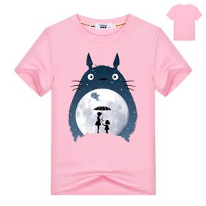 T-Shirt Enfant Mon Voisin Totoro Rose