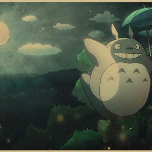 Totoro Moon Poster