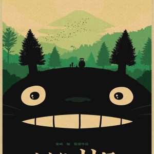 Totoro Noir Poster
