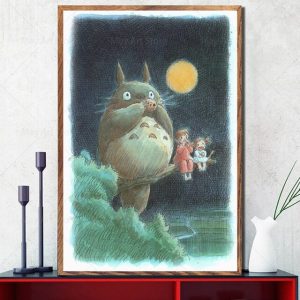Tableau Totoro Mei et Satsuki