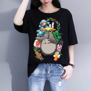 T-Shirt Totoro Flower