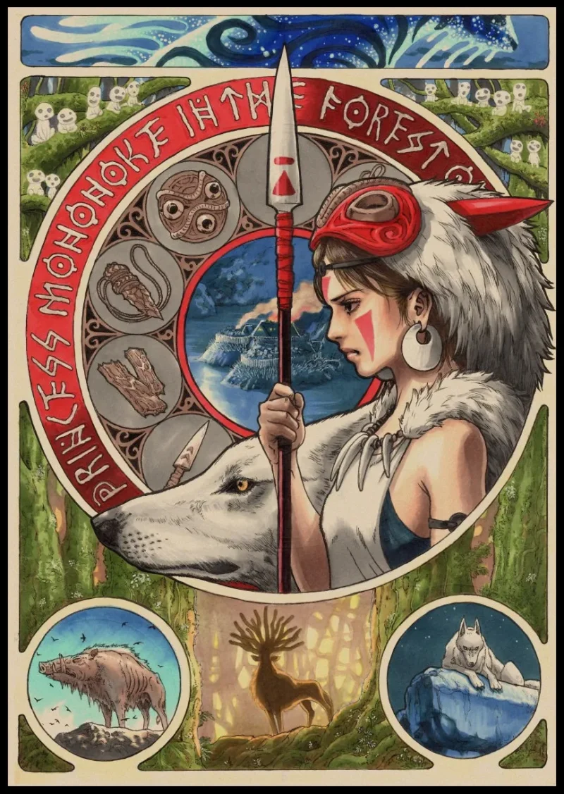 Poster Princesse Mononoké Fanart