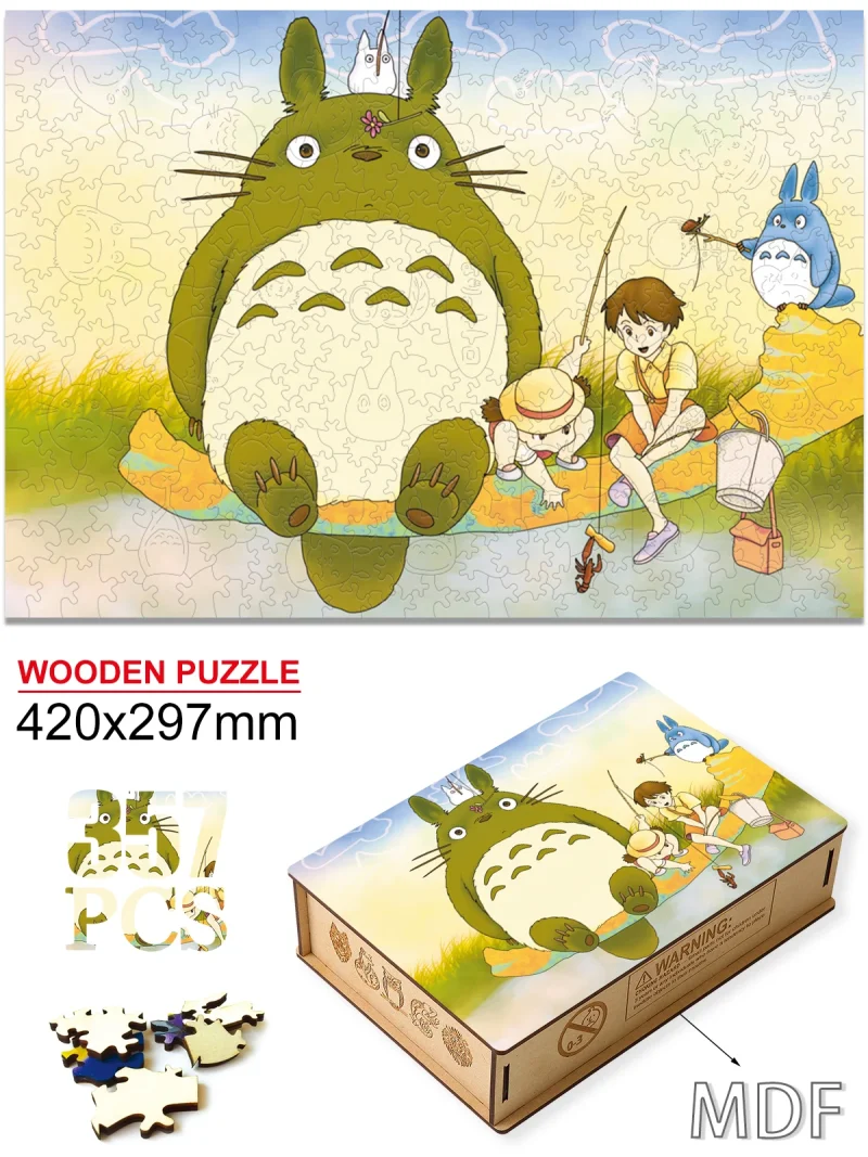 Puzzle Totoro Partie de Pêche