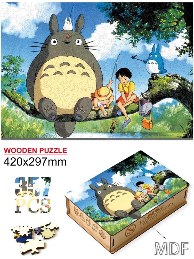 Puzzle Totoro Détente sur Branche
