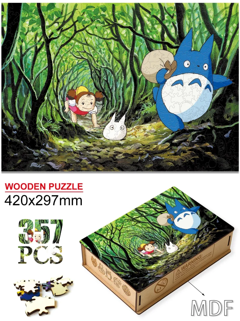 Puzzle Totoro Balade en Forêt