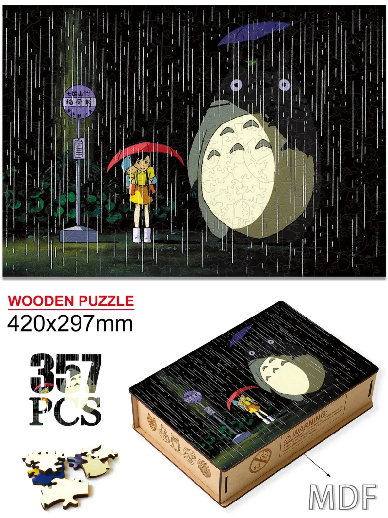 Puzzle Totoro Nuit Pluvieuse