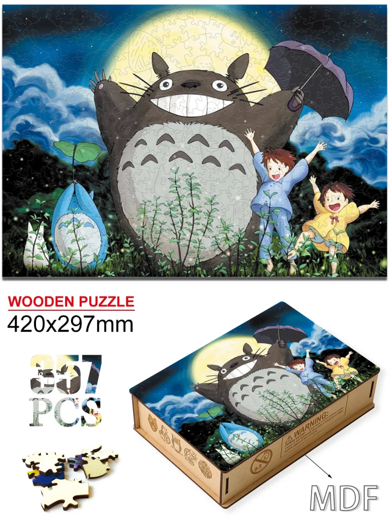 Puzzle Totoro Famille Réunis