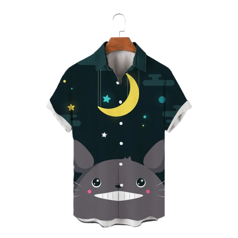 Chemise d'été Totoro Nocturne