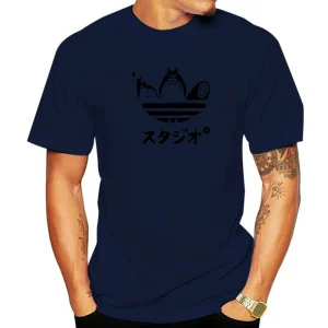 T-Shirt Totoro Adidas Bleu