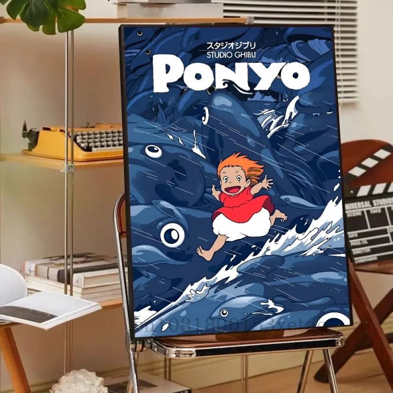 Poster Film Ponyo Sur La Falaise