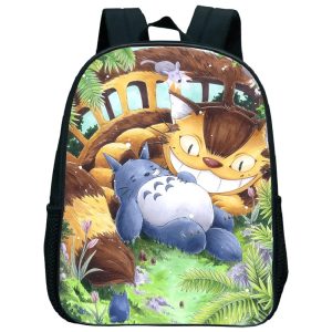 Sac à Dos Totoro Noir Artistique