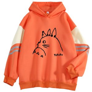 Sweat Totoro Orange et Blanc