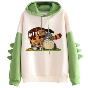 Sweat Totoro Bicolore Chat-Bus