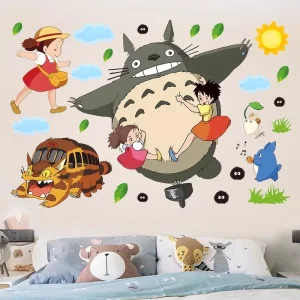 Stickers Mural Totoro Tous Réunis