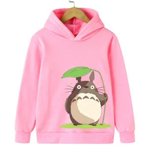 Sweatshirt Totoro Enfant Rose