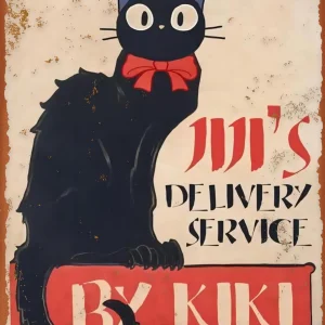 Tableau Métal Chat Jiji