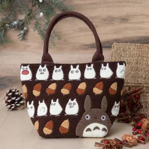Sac à Main Totoro Bordé Marron