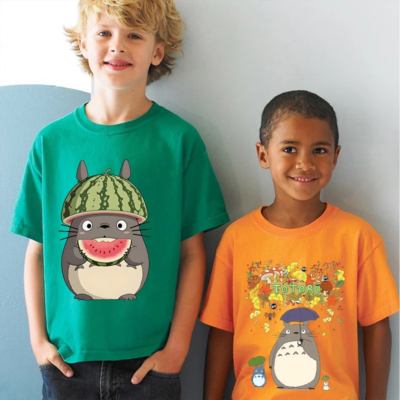 T-Shirt Enfant Totoro Orange – Image 2