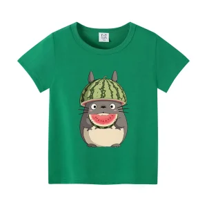 T-Shirt Enfant Totoro Vert
