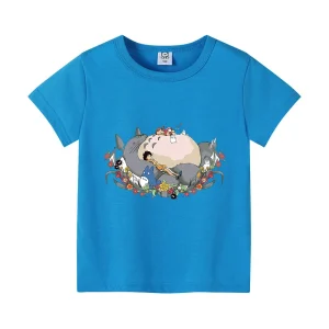 T-Shirt Enfant Totoro Bleu
