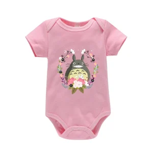 Body Bébé Totoro Rose