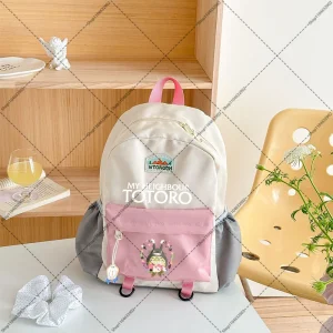 Sac à Dos Totoro Rose et Beige