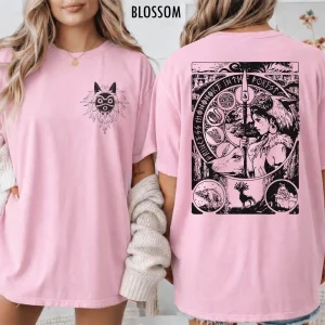 T-Shirt Princesse Mononoké Vintage Rose
