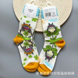 Chaussettes Totoro Vert Trèfle & Nature