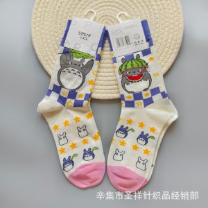 Chaussettes Totoro Motif Pasthèque & Etoiles