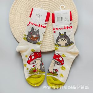 Chaussettes Totoro Champignon Rouge