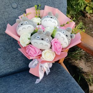 Bouquet Peluches Totoro Kawaii