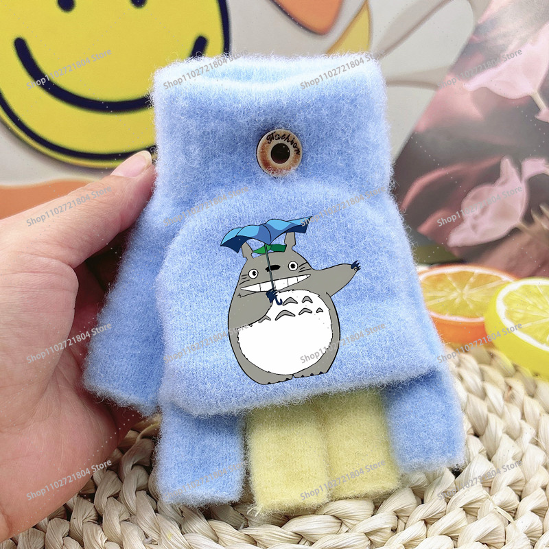 Gants Totoro Enfant Bleu – Image 3