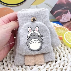 Gants Totoro Enfant Gris